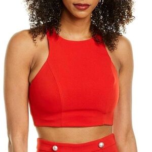 Likely Fiery Red Crop Top